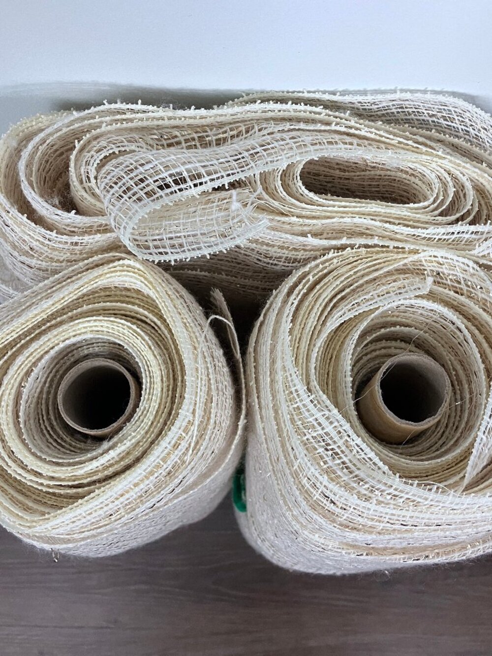 Christmas Wreath Crafting Deco Mesh Rolls Decorative Garlands Bows Lot 21 inch
